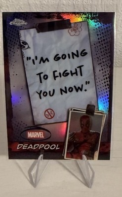 Topps Chrome Marvel Deadpool WM-03 Insert Card Message