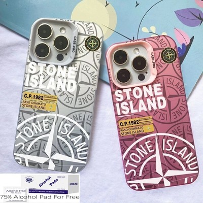Stone Logo Silikon Hülle For iPhone 16 15 14 13 12 11 Plus Pro Max Case Taschen