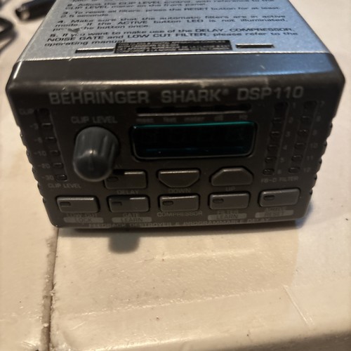 Behringer Shark DSP110 Digital Multi-Function Signal Processor w/ Power Cable - Picture 6 of 6