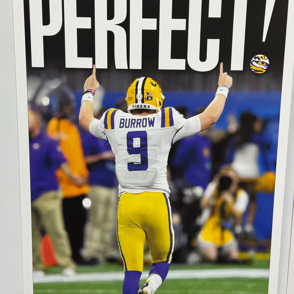 Póster de béisbol y fútbol LSU 2023 2019 - Joe Burrow y Paul Skenes Foto 3 de 4