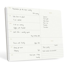 Elegant Weekly Planner Notepad, Undated, 11.22" x 7.87", 52 Sheets Whole Yea...