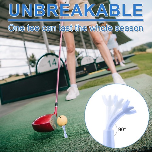 BOXOB 2pcs Adjustable Golf Tees, Golf Simulator Tees for Driving Range Mat Ba... - Picture 3 of 7