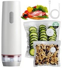 Compact Vacuum Sealer Machine Seal a Meal Food Saver System  30 Reusable Bags