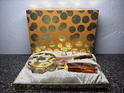 Vintage Coty L'origan Parfum Set Perfume Powder Lipstick Original Box Set RARE