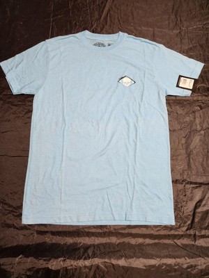 Affliction Live Fast Divio Spray Graphic Mens Tshirt Blue Size Medium