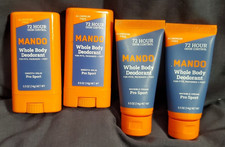 Mando Pro Sport Whole Body Deodorant Spray Travel Size 0.5oz - Lot Of 4 Mando Pro Sport Whole Body Deodorant Spray Travel Size 0.5oz - Lot Of 4