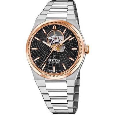 Rive Chronograph Black / Stainless Steel | Black Dial Wristwatch F20061-4