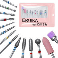 14Pcs Nail Drill Bits Set, 3/32" Diamond Cuticle Remover Bits Kit Professional