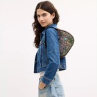 NWT Coach CDX19 Emily Shoulder Bag In Signature Jacquard With Floral Embroidery