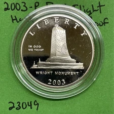 2003-P First Flight Centennial Proof Clad Half Dollar 50c Coin In Capsule Only