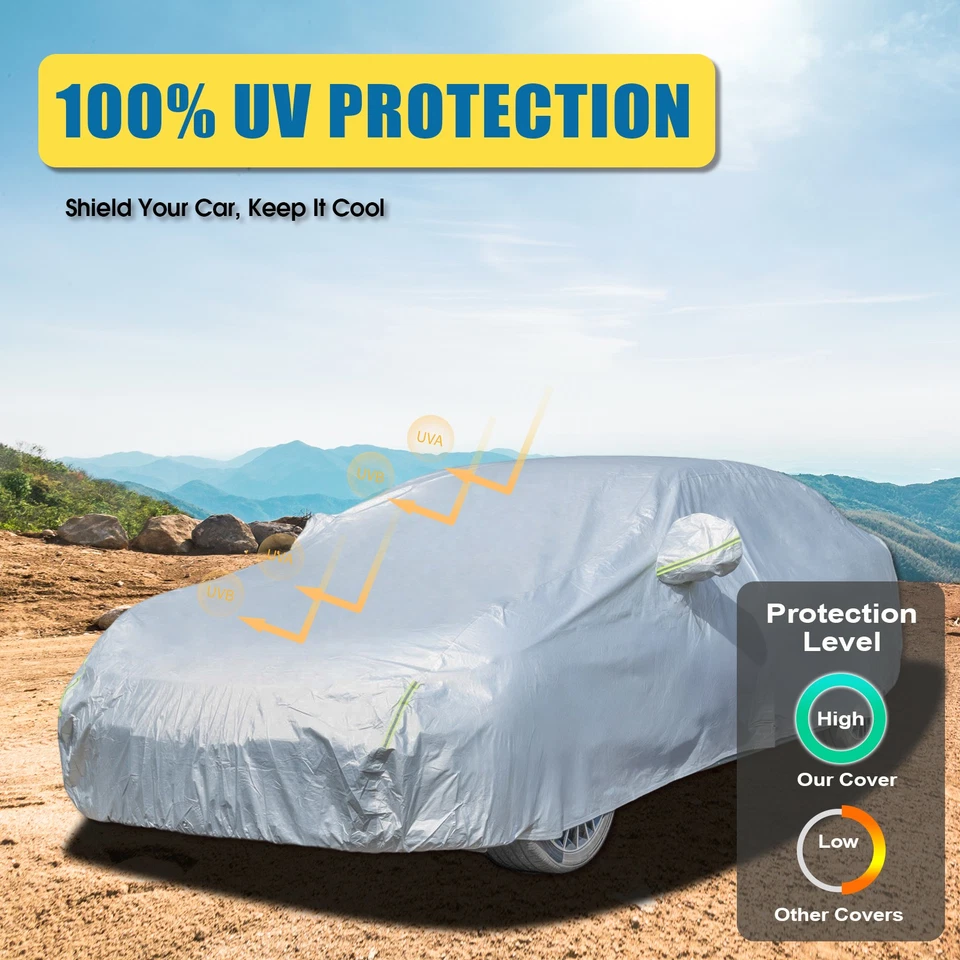 Cubierta de coche personalizada UV impermeable protección contra todo clima para Volvo V60 2015-2018 Foto 3 de 4