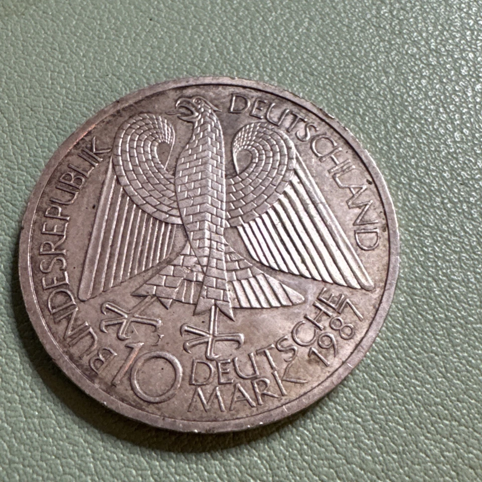 Moneda de plata 750 aniversario Alemania 1987 10 marcos Berlín Foto 4 de 4