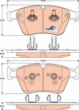 TRW Bremsbelagsatz Scheibenbremse COTEC GDB1794 f&uuml;r MERCEDES KLASSE W164 W251