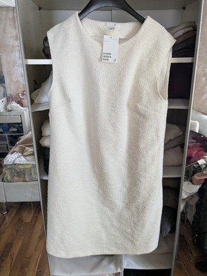 H& M Bouclekleid S creme (Fadenzieher s.Foto)