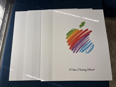 Apple 50 Years exclusive employee poster x3 | eBay