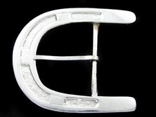 RJ09116 NOS VINTAGE 1970s  HORSESHOE  WESTERN  COWBOY FASHION BELT BUCKLE