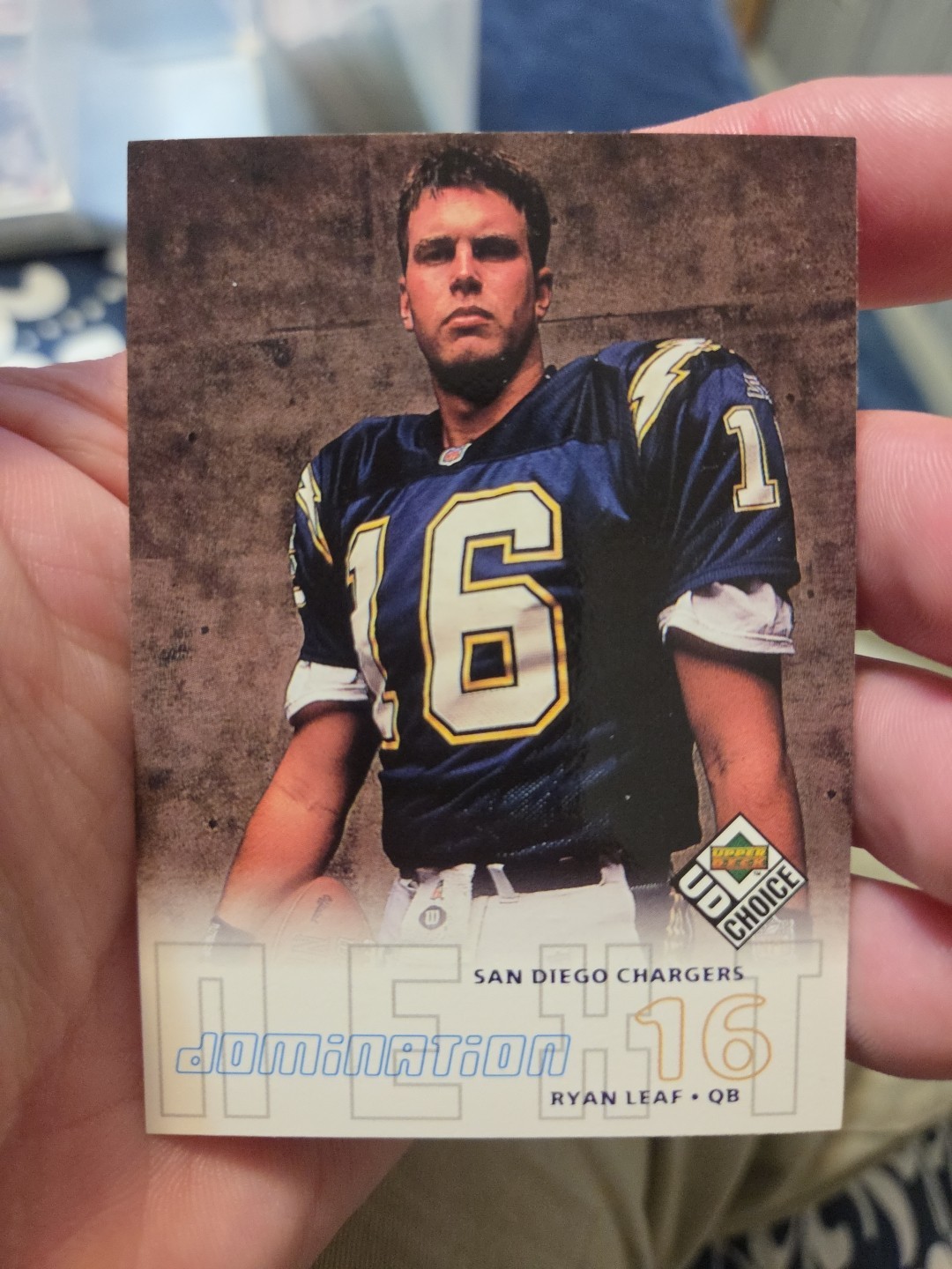 1998 UD Choice #257 Ryan Leaf San Diego Chargers Domination Next
