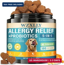 Dog Allergy Chews, Allergy Immune Bites for Dogs, Itching Skin Relief Chews  It