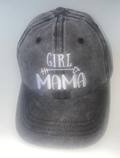 Girl Mama Hat In Black Grayish -black Chic Trendy Casual Outfit Outdoor Cap