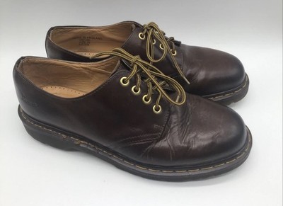Dr. Doc Martens 1561/59 Original Oxford Shoes Brown England Leather Size 10