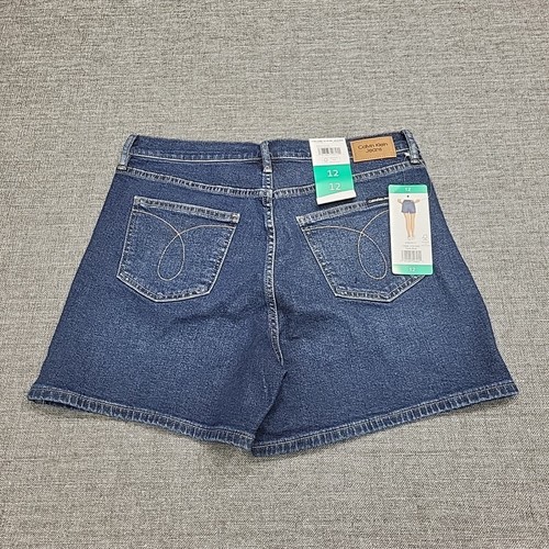 Calvin Klein Ladies Everyday Casual Denim Shorts with Pockets Size 12 Blue - 第 5/10 張圖片