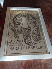 SARAH BERNHARDT- QUADRO SPECCHIO - LA PLUME DU 15 DECEMBRE