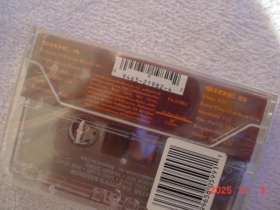 Pat Benatar Gravity Rainbow Cassette Tape New in Package - Image 4 of 4