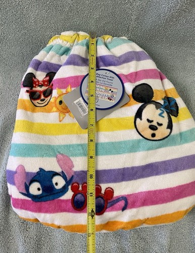 NWT Disney Beach Towel in Carry Bag Mickey & Minnie Mouse and Stitch - Picture 7 of 8