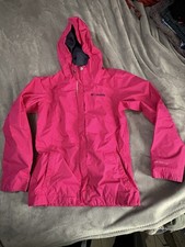 Girls Medium 10/12 Lightweight Pink Columbia Zip Up Jacket