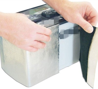 Battery Wrap Heat Shield Barrier Cell Saver Insulation Kit 8 in x Size: 40 x 8