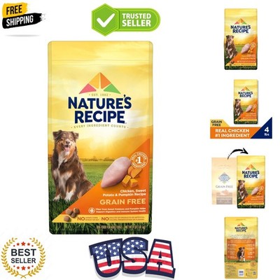 Nature s Recipe Grain Free Chicken, Sweet Potato & Pumpkin Recipe Dry Dog Foo...