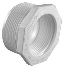 Charlotte Pipe PVC021123800 Schedule 40 PVC Bushing 2 MPT x 1-1/4 FPT Dia. in.