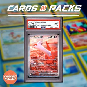 Carte Pokemon Latias ex 239/191 Holo Étincelles Déferlantes PSA 9 ✨