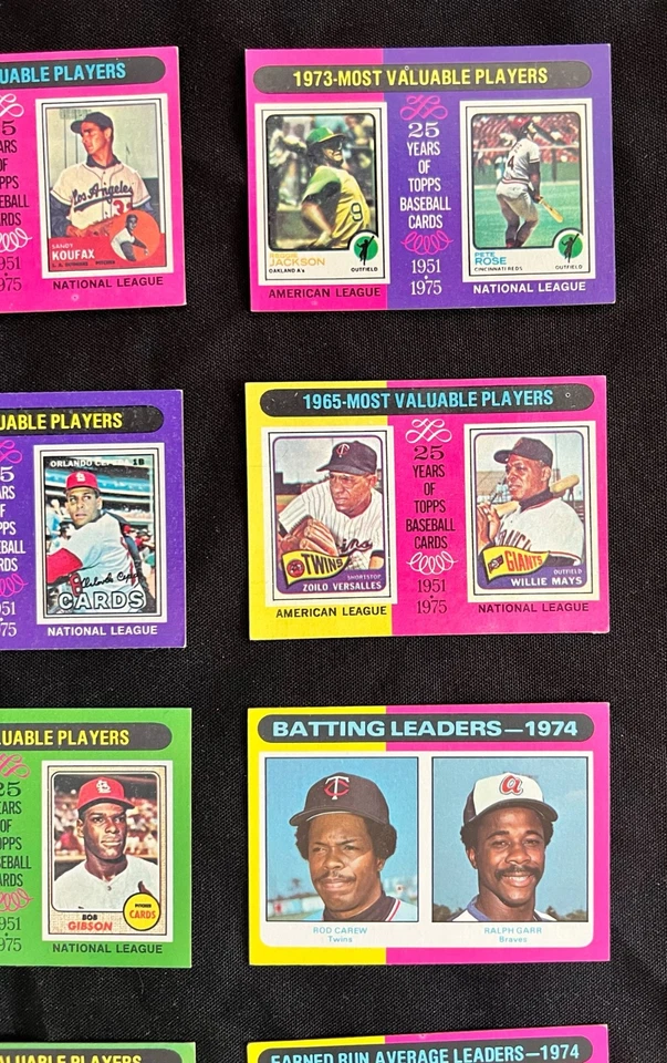1975 Topps Baseball Vintage Lot ca.350 Mays / Rose / Kackson / Carew / Catfish - Bild 4 von 4