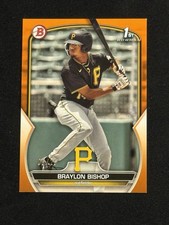 2023 Bowman Braylon Bishop Orange 1st Prospect #’d /25 Pirates Rookie