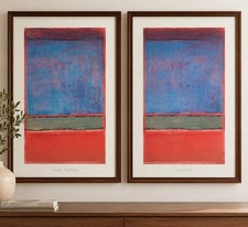 Mark Rothko “No. 6 (Violet, Green and Red), 1951” Framed Art Prints – Set Of 2
