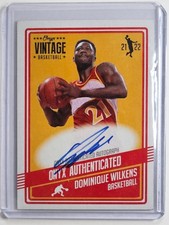 2021 Onyx Dominique Wilkins On Card Auto /50 NBA - See pictures
