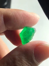 5.92Ct Mindblowing Rough Swat Emerald Natural No Oil Facet Grade Quality From @S