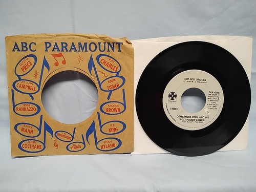 Commander Cody And His Lost Planet Airmen Hot Rod Lincoln 45 RPM Paramount 1972