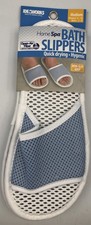 Home Spa BATH SLIPPERS Non-slip Grip Ideaworks Unisex Medium W-9-10 M-7-8