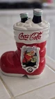 Vintage Coca Cola 75th Anniversary Santa Boot Cookie Jar Ceramic Coke Christmas