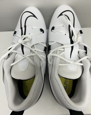 Size 16 Wide-Nike Alpha Menace Pro 3 White Black Football Cleats