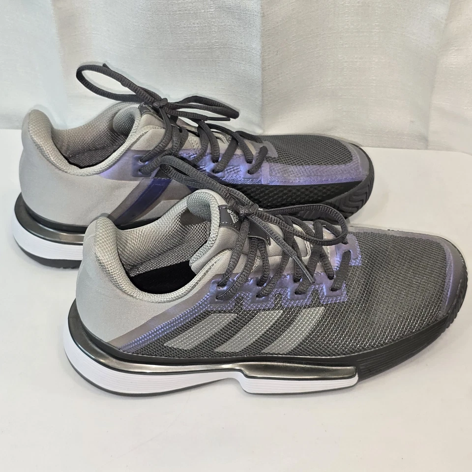Adidas SoleMatch Bounce FX1742 Mujer 7 Gris Cuatro Tenis Tenis Gris Púrpura Foto 2 de 4
