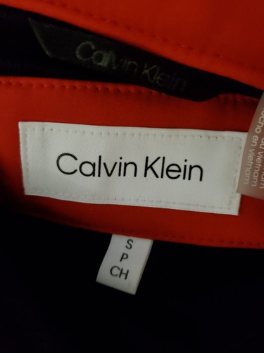 Calvin Klein Men’s Red Full-Zip Stretch Soft Shell Coat Jacket Size Small - Picture 3 of 3