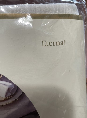 Lenox Eternal Oblong Fine Table Linen 60x104 Silver Gray Cottagecore Cotton Bld - Picture 6 of 10