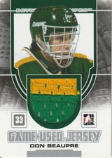 2013-14 Between the Pipes Jerseys Patch Silver #GUM38 Don Beaupre/19