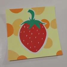 Sindy Fuhr Acrylic Painting On Watercolor Paper Pop Art Title Strawberry Time A1