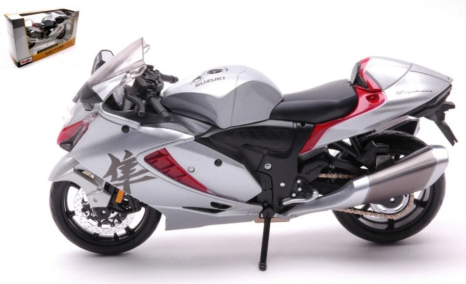 Suzuki Hayabusa 2022 Silber 1:12 Modell 21848 MAISTO - Bild 1 von 1