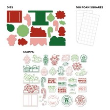 Diamond Press Stamp 36 and Die 17 Pull Tab Set - Magic w/ Foam Dots - New DP