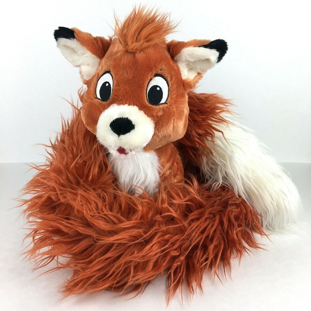 Disney Tod The Fox and the Hound Plush Stuffed Animal Long Fluffy Tail 55